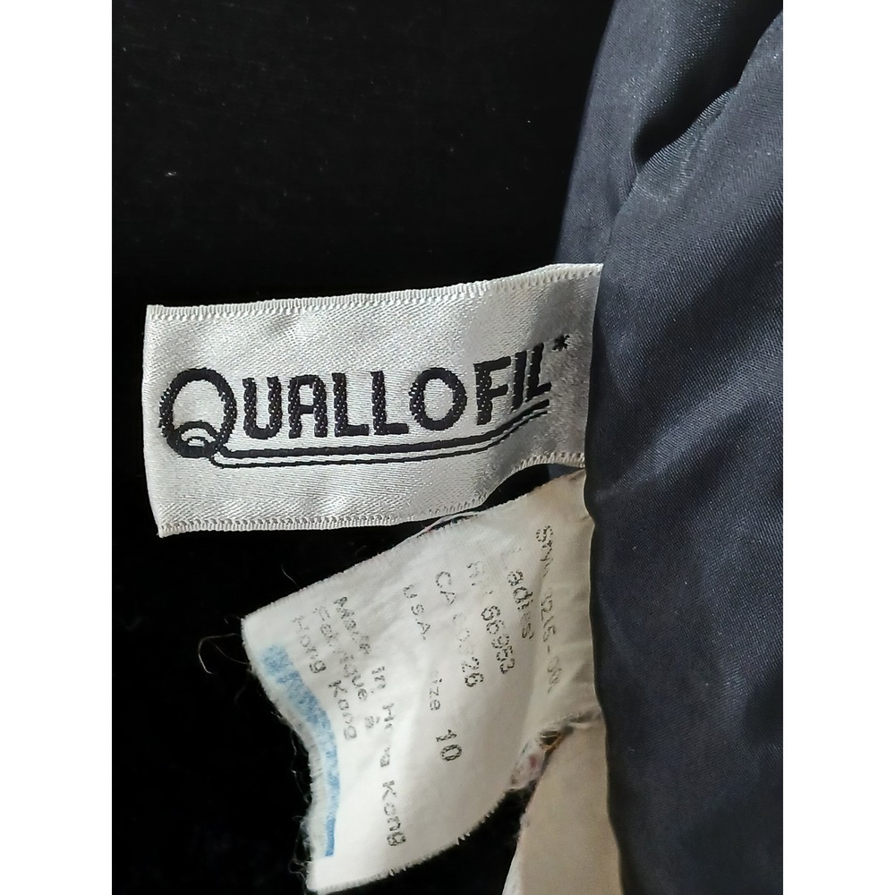 Tyrolia size 10 Black Puffer Ski Jacket QualloFil Warm Winter Outerwear Women - Picture 7 of 10